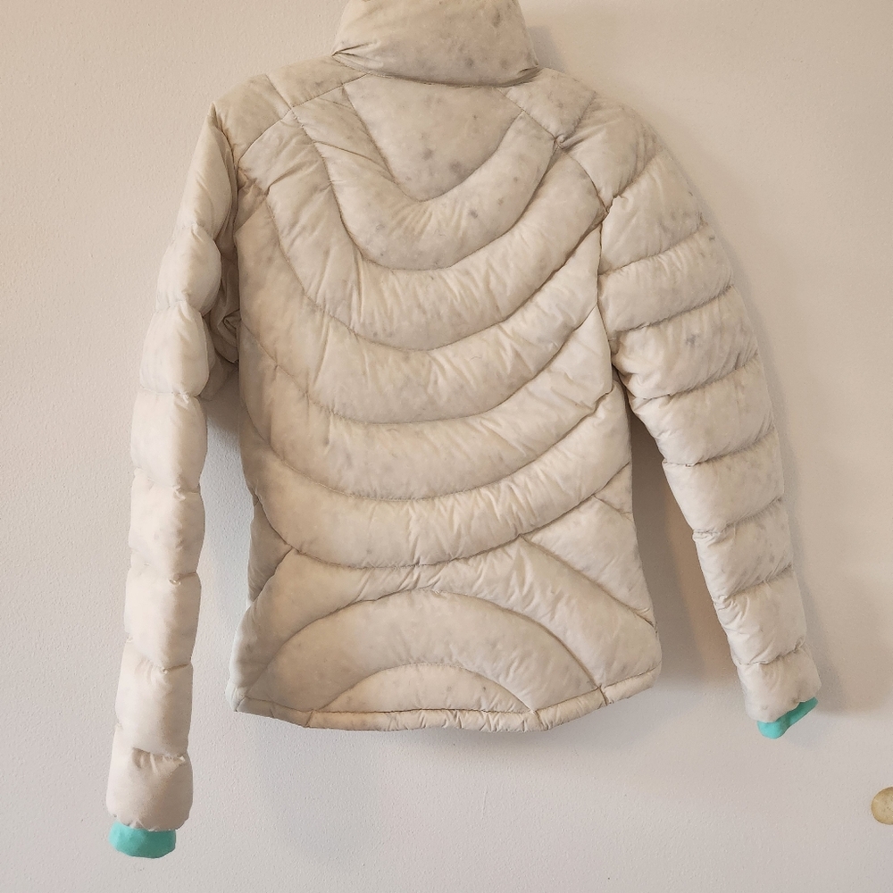 Stoic White Down Jacket, Size Medium - image 2